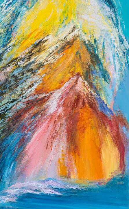 H akiraNena ζωγραφίζει ένα παγόβουνο