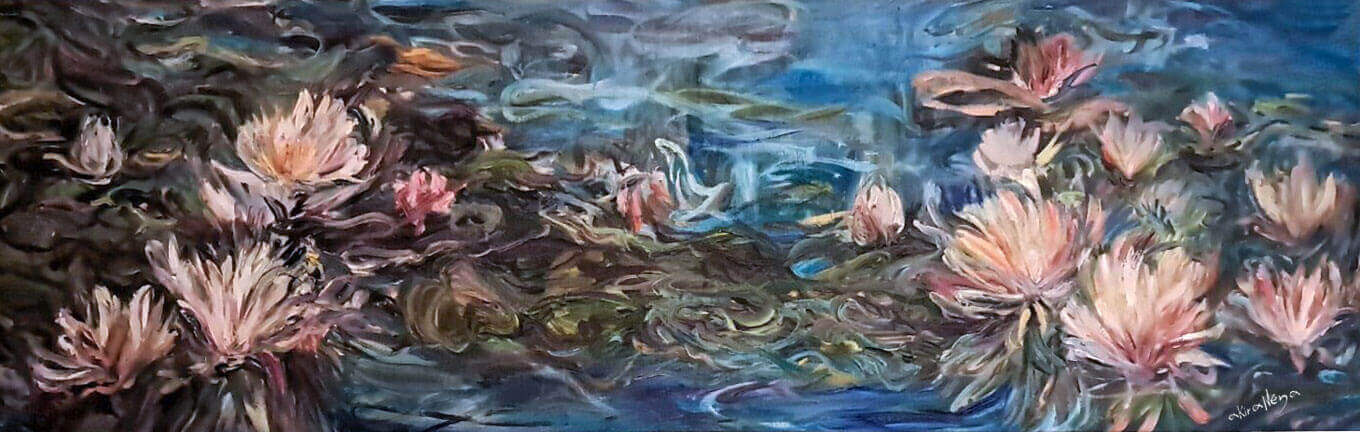 H akiraNena ζωγραφίζει τα νούφαρα